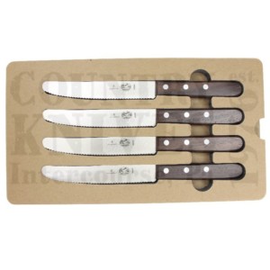Victorinox | Swiss Army Kitchen and Butcher233.5014.13.4US3Four Piece Steak Knife Set – Round Tip / Rosewood