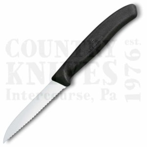 Victorinox | Victorinox Kitchen and Butcher6.74333¼’’ Serrated Sheepfoot Paring Knife – Black