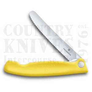 Victorinox | Victorinox Kitchen and Butcher6.7836.F8BSwiss Classic Foldable Paring Knife – Yellow / Serrated
