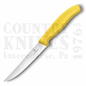 Victorinox | Swiss Army Kitchen and Butcher6.7836.L1184½” Serrated Utility / Steak Knife – Yellow
