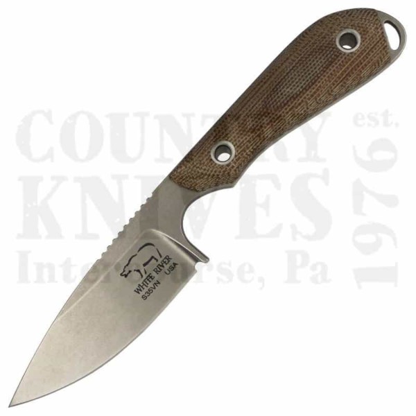 Buy White River Knife & Tool  WRCPR-MNA M1 Caper - Natural Canvas Micarta / Kydex at Country Knives.