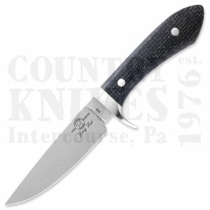 White River Knife & ToolWRJF-BBLSendero Classic – S35VN / Black Burlap Micarta / Leather