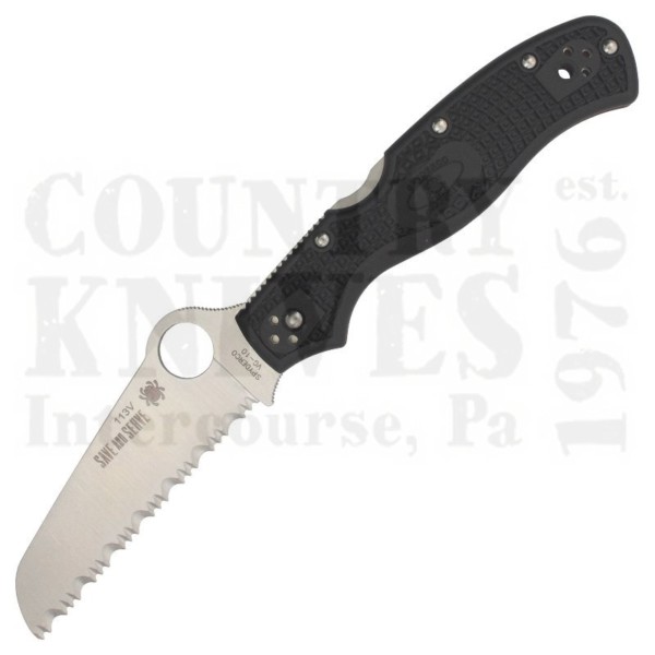 Buy Spyderco  C14FSBKRD3 Rescue 3 - BLACK FRN / Thin Red Line at Country Knives.