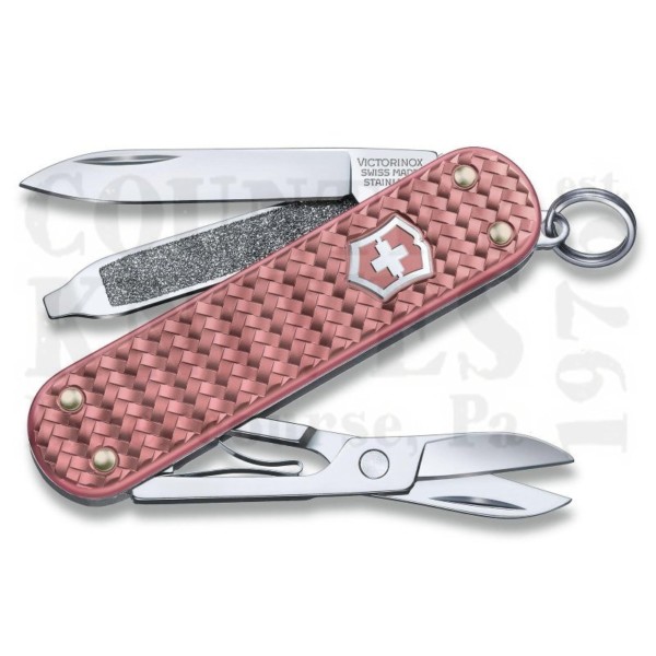 Buy Victorinox Victorinox Swiss Army Knives 0.6221.405G Classic SD - Precious Alox Gentle Rose at Country Knives.