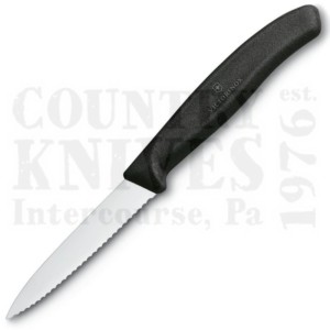 Victorinox | S.A. Culinary6.76333¼’’ Serrated Paring Knife – Black