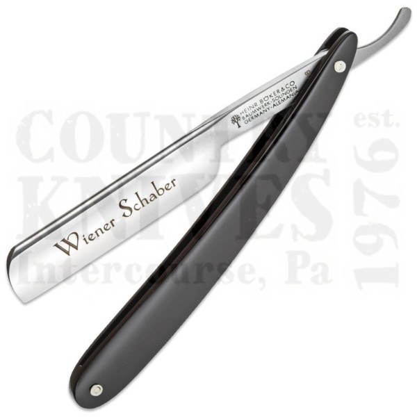 Buy Böker  B-140303 4/8" Straight Razor - Black Synthetic at Country Knives.