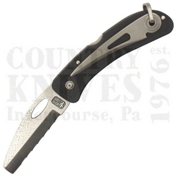 Buy Boye  BOYE24 Cobalt Boat Knife with Marlin Spike - Black / Serrated at Country Knives.