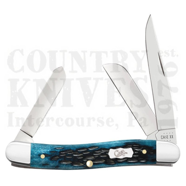 Buy Case  CA51851 Medium Stockman - Mediterranean Blue at Country Knives.