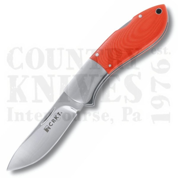 Buy CRKT  CR2841 Kommer Two-Shot Folder - Orange G-10 at Country Knives.