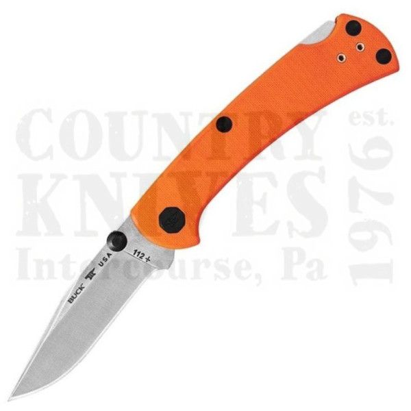 Buy Buck  BU112ORS3 112 Slim Pro TRX - S30V / Orange G-10 at Country Knives.