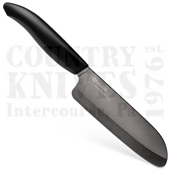 Buy Kyocera  KYFK115BKBK 4" Mini Santoku - Black / Black at Country Knives.