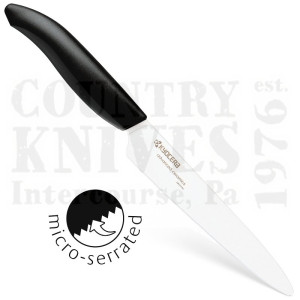KyoceraFK-125 WH5″ Micro Serrated Utility Knife – White / Black
