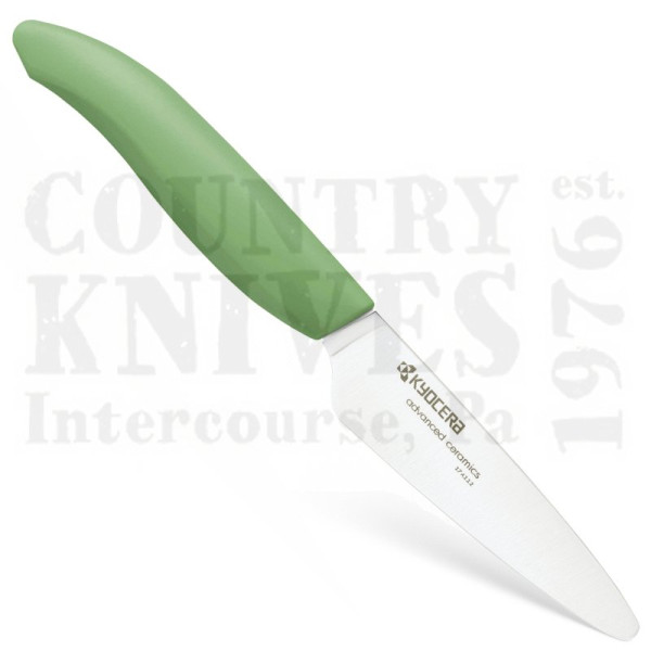 Buy Kyocera  KYFK75WHGR 3" Paring Knife - White / Green at Country Knives.