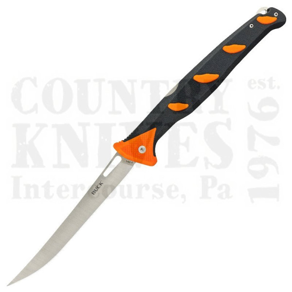 Buy Buck  BU148ORS Hookset  - 6" Folding Fillet / Orange FRN at Country Knives.