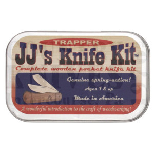 Jameson WoodworksJJ2Two Blade Trapper – Wooden Pocket Knife Kit
