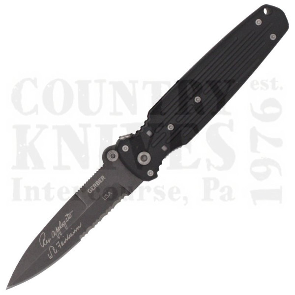 Buy Gerber  5786 A/F Covert - Black / Serrated / Double Bevel at Country Knives.