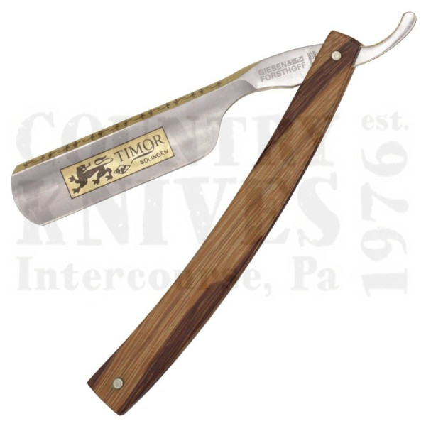 Buy Giesen & Forsthoff  GF382 6/8’’ Straight Razor - Marblewood with Gold Etch at Country Knives.