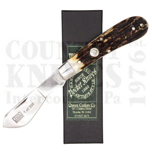 Buy Queen Cutlery  QCJPD14 Cotton Sampler - D2 / Sambar Stag at Country Knives.