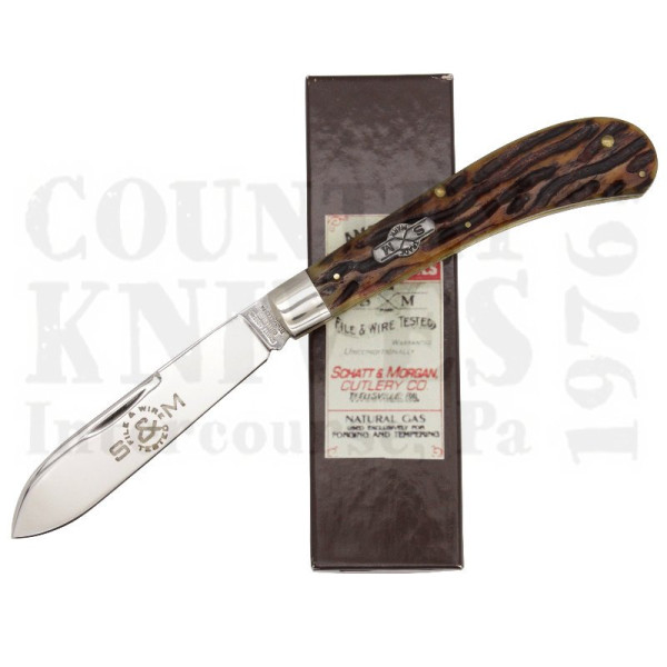 Buy Queen Cutlery Schatt & Morgan SMFW041288 Kentucky Shiner Quart - Golden Root Wormgroove at Country Knives.