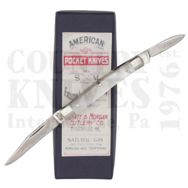 Buy Queen Cutlery Schatt & Morgan SMFW43P Two Blade Pen - Mother of Pearl at Country Knives.