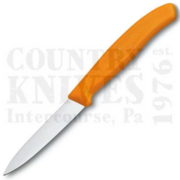 Buy Victorinox Victorinox Kitchen and Butcher 6.7606.L119 3¼" Paring Knife - Orange at Country Knives.