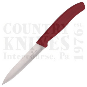 Victorinox | Victorinox Kitchen and Butcher6.77314’’ Serrated Paring Knife – Red