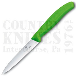 Victorinox | S.A. Culinary6.7736.L44’’ Serrated Paring Knife – Green