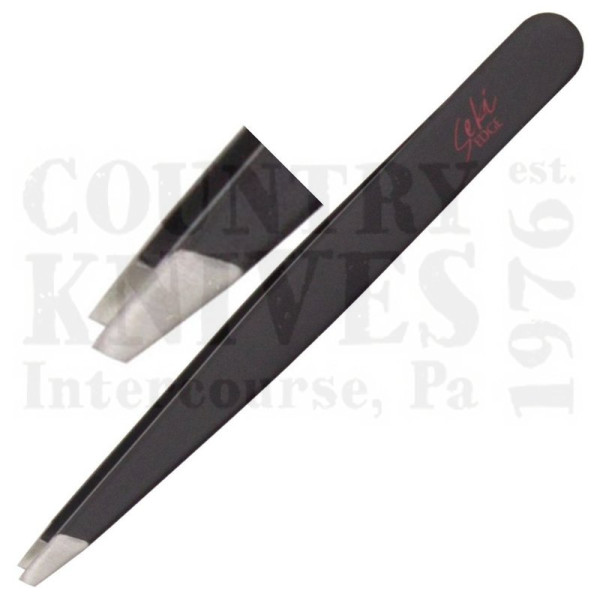 Buy Seki Edge  SS-500 Slant Tweezers - Black at Country Knives.