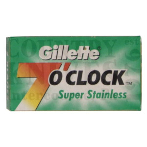 Gillette7OCGNDouble Edged Blades – Green / 5 Pack