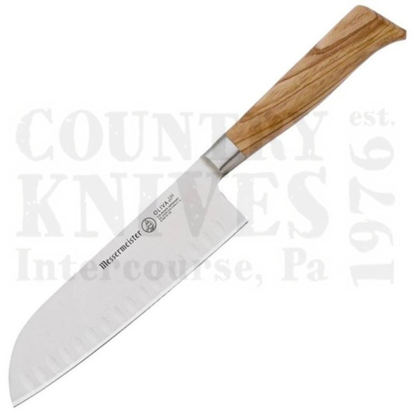 Buy Messermeister  MME6610-7K 7" Granton Santoku - Oliva Elite at Country Knives.