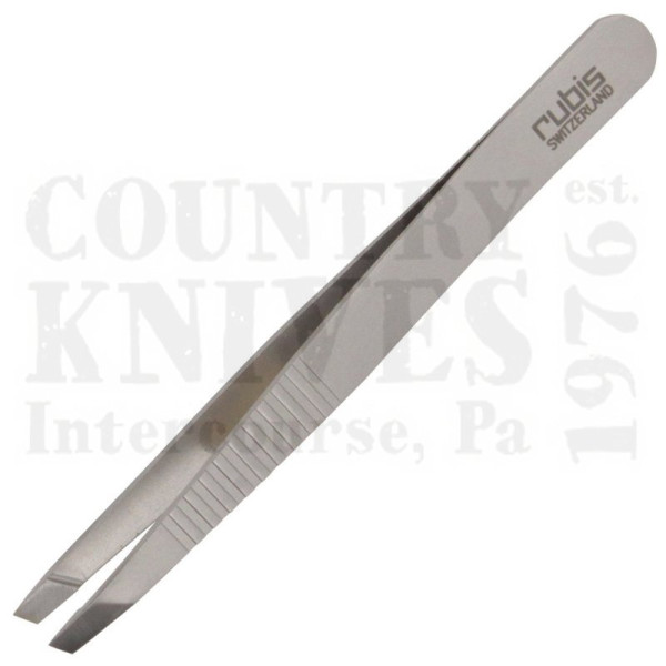 Buy Rubis  RU1K102PG 3¾’’ Slanted Tweezers - ProGrip at Country Knives.