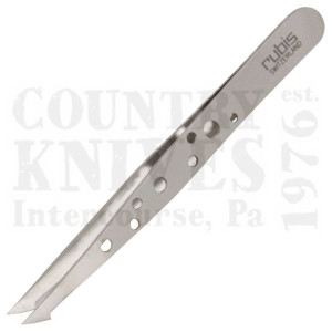 Rubis1K9113¾’’ Slant / Point Tweezers – Perforated / Stainless