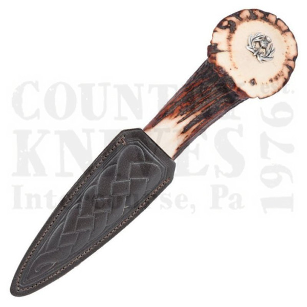 Buy Charles Buyers & Co Ltd  SD89T Scottish Staghorn Crown Thistle Sgian Dubh  -  at Country Knives.