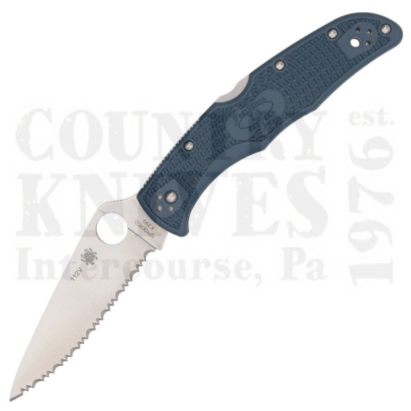 Buy Spyderco  C10FSK390 Endura4 - Blue FRN / K390 / SpyderEdge at Country Knives.