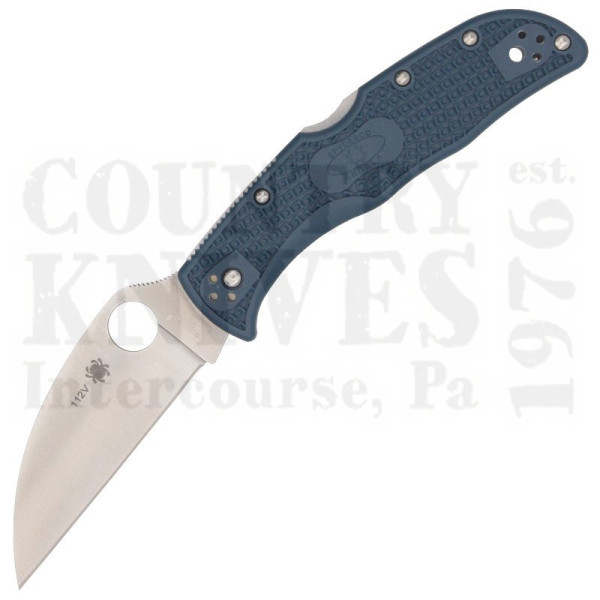 Buy Spyderco  C243FPWK390 Endela Wharncliffe - Blue FRN / PlainEdge / K390 at Country Knives.