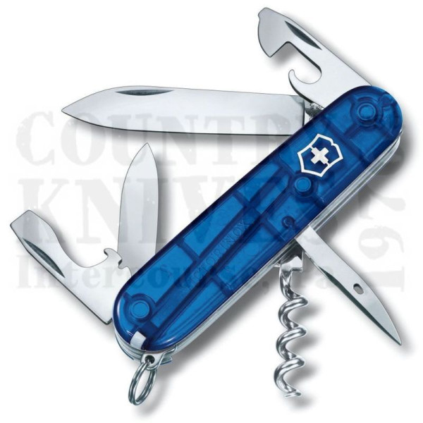 Buy Victorinox Victorinox Swiss Army Knives 1.36134.T2-X2 Camper - Translucent Sapphire at Country Knives.