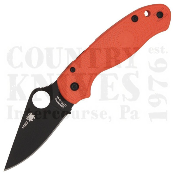 Buy Spyderco  C223PORBK Para 3 - Orange FRN / CTS-XHP at Country Knives.