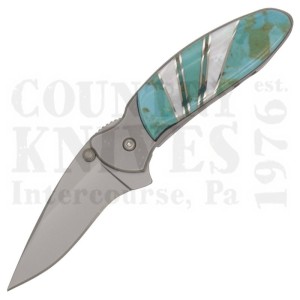 Santa Fe Stoneworks | KershawJS65Chive – Turquoise & Mother of Pearl