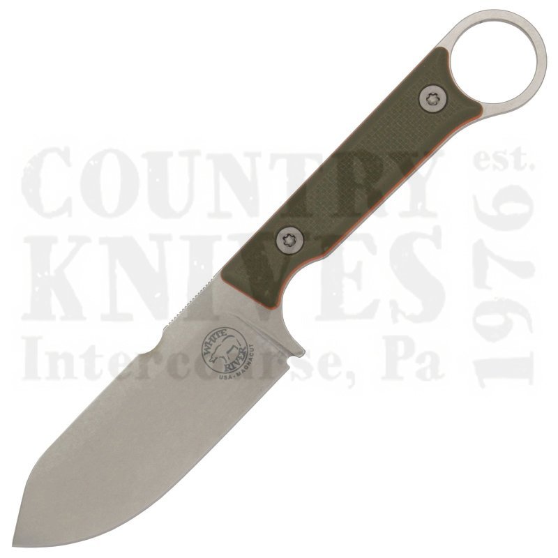 White River Knife & ToolWRFC3.5-TGO-MAGFirecraft FC3.5 Pro – CPM MagnaCut / Green & Orange G-10 / Kydex